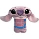 Одеяло Stitch 15 x 6 x 33 cm Розов Животни Одеяло Stitch 15 x 6 x 33 cm Розов Животни