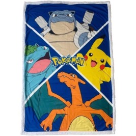 Одеяло Pokémon Многоцветен Животни