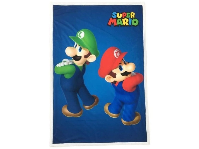 Одеяло Mario Bros 25 x 14 x 26 cm Черен Животни