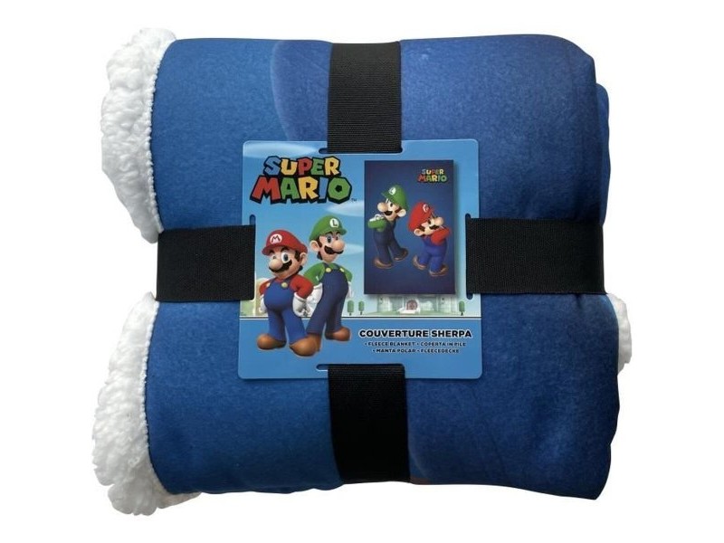 Одеяло Mario Bros 25 x 14 x 26 cm Черен Животни