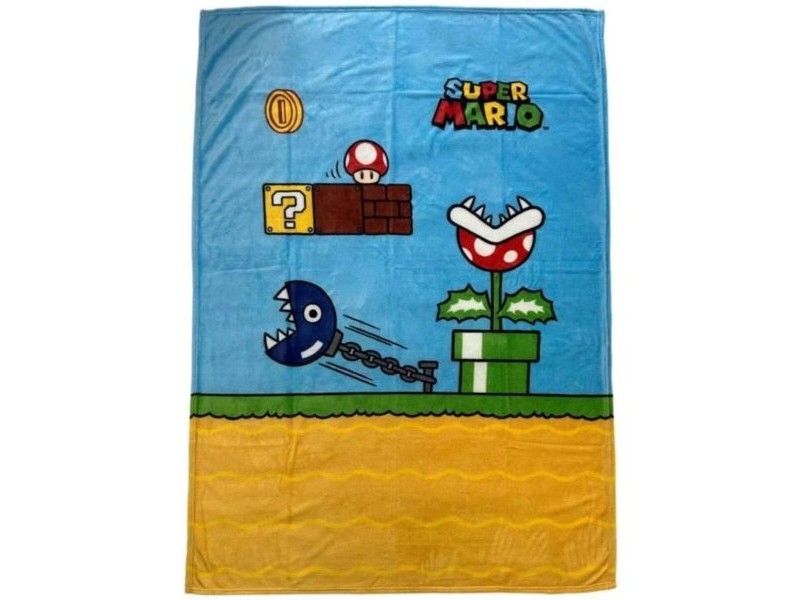 Одеяло Mario Bros 24 x 14 x 26 cm Черен Животни