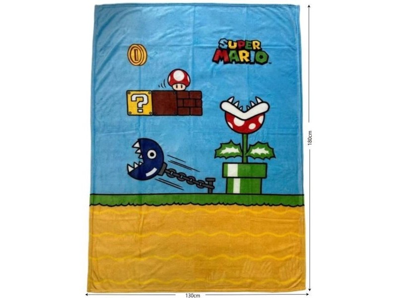 Одеяло Mario Bros 24 x 14 x 26 cm Черен Животни