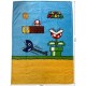 Одеяло Mario Bros 24 x 14 x 26 cm Черен Животни