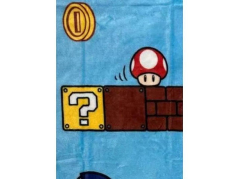 Одеяло Mario Bros 24 x 14 x 26 cm Черен Животни
