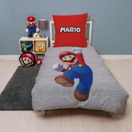Комплект покривка за завивка Mario Bros 25 x 4 x 30 cm Многоцветен 140 легло 2 Части