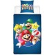 Комплект покривка за завивка Mario Bros 25 x 4 x 30 cm Син 140 легло 2 Части