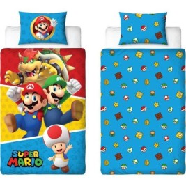 Комплект покривка за завивка Mario Bros 25 x 4 x 30 cm Многоцветен 140 легло 2 Части