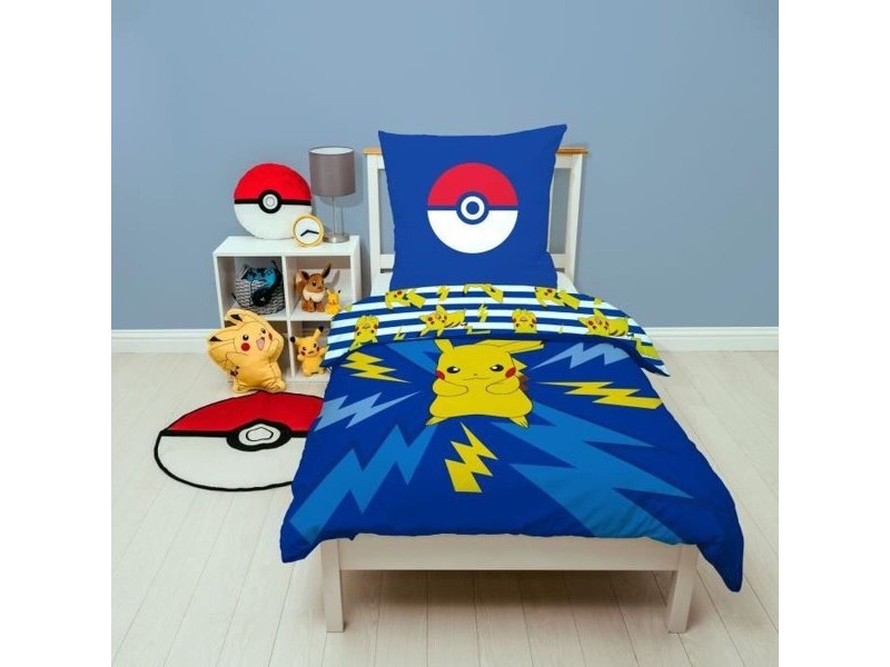 Комплект покривка за завивка Pokémon 25 x 6 x 30 cm Многоцветен 140 легло 2 Части Комплект покривка за завивка Pokémon 25 x 6 x 30 cm Многоцветен 140 легло 2 Части