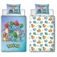 Комплект покривка за завивка Pokémon 25 x 4 x 30 cm Син 140 легло 2 Части