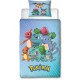 Комплект покривка за завивка Pokémon 25 x 4 x 30 cm Син 140 легло 2 Части