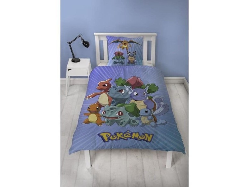Комплект покривка за завивка Pokémon 25 x 4 x 30 cm Син 140 легло 2 Части