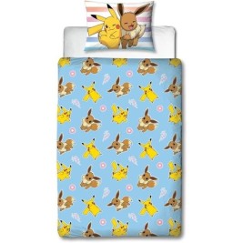 Комплект покривка за завивка Pokémon 25 x 5 x 30 cm Многоцветен 140 легло 2 Части