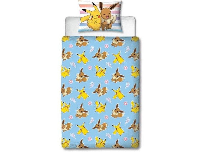 Комплект покривка за завивка Pokémon 25 x 5 x 30 cm Многоцветен 140 легло 2 Части
