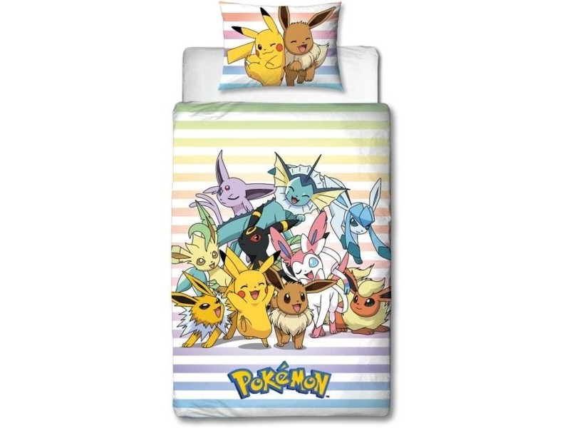 Комплект покривка за завивка Pokémon 25 x 5 x 30 cm Многоцветен 140 легло 2 Части