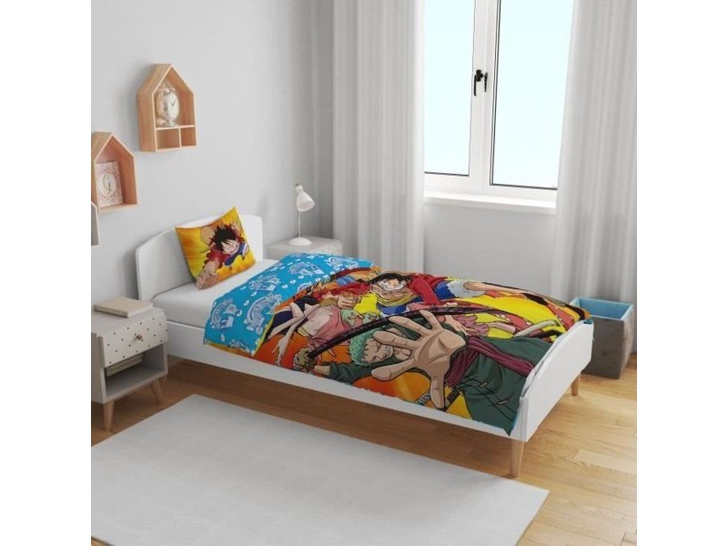 Комплект покривка за завивка One Piece 25 x 4 x 31 cm Многоцветен 140 легло 2 Части