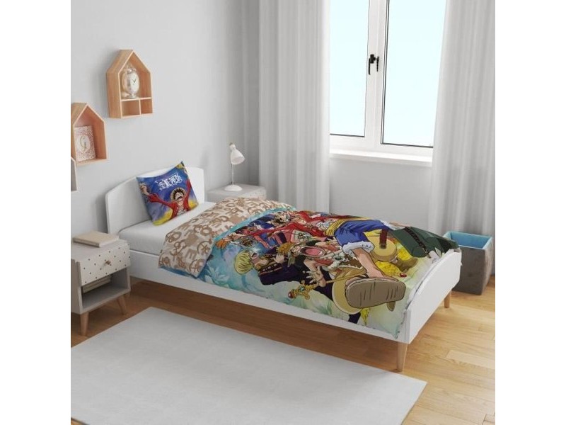 Комплект покривка за завивка One Piece 25 x 4 x 31 cm Многоцветен 140 легло 2 Части