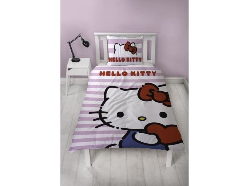 Комплект покривка за завивка Hello Kitty 25 x 5 x 30 cm Розов 140 легло 2 Части Комплект покривка за завивка Hello Kitty 25 x 5 x 30 cm Розов 140 легло 2 Части