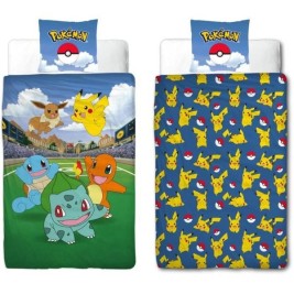 Комплект покривка за завивка Pokémon 25 x 4 x 30 cm Многоцветен 140 легло 2 Части