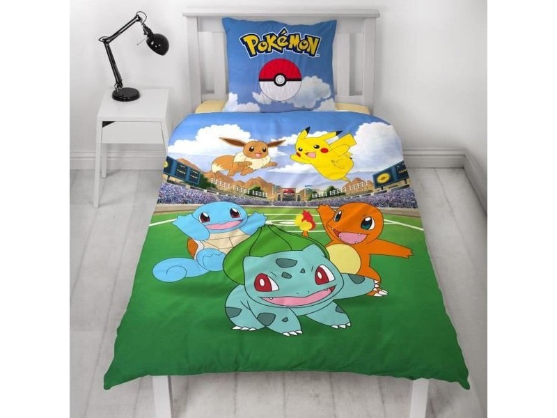 Комплект покривка за завивка Pokémon 25 x 4 x 30 cm Многоцветен 140 легло 2 Части