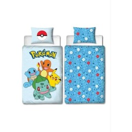 Комплект покривка за завивка Pokémon 25 x 4 x 30 cm Многоцветен 140 легло 2 Части