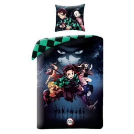 Комплект покривка за завивка Demon Slayer 25 x 5 x 30 cm Многоцветен 140 легло 2 Части