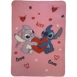 Одеяло Stitch 25 x 7 x 13 cm Син Розов Животни