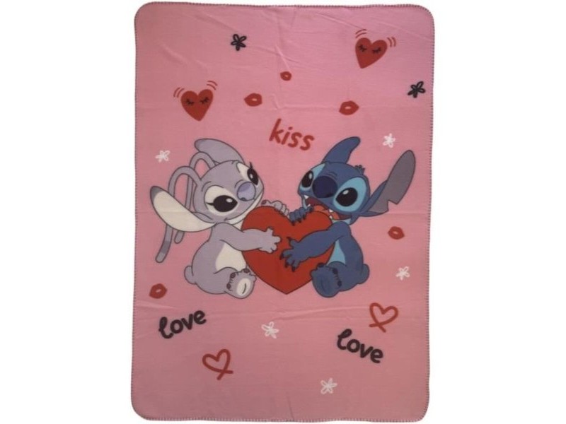 Одеяло Stitch 25 x 7 x 13 cm Син Розов Животни