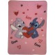 Одеяло Stitch 25 x 7 x 13 cm Син Розов Животни