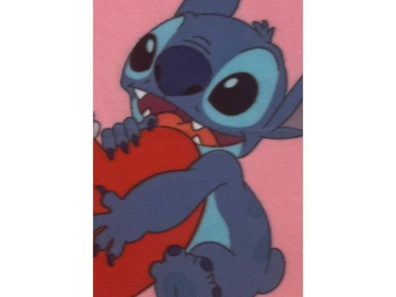 Одеяло Stitch 25 x 7 x 13 cm Син Розов Животни