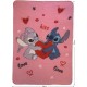 Одеяло Stitch 25 x 7 x 13 cm Син Розов Животни