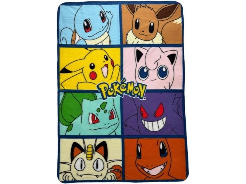 Одеяло Pokémon 12 x 10 x 24 cm Многоцветен Животни