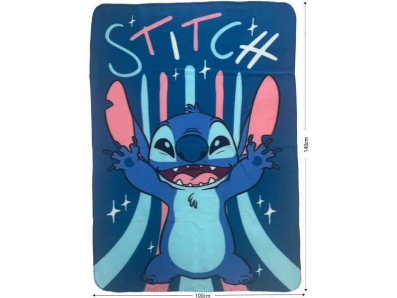 Одеяло Stitch 25 x 11 x 13 cm Син Животни