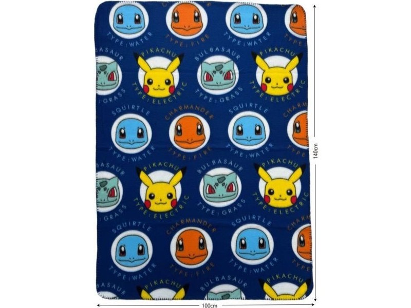 Одеяло Pokémon 25 x 7 x 13 cm Многоцветен Животни