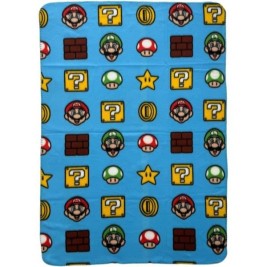 Одеяло Mario Bros Многоцветен Шотландски картини