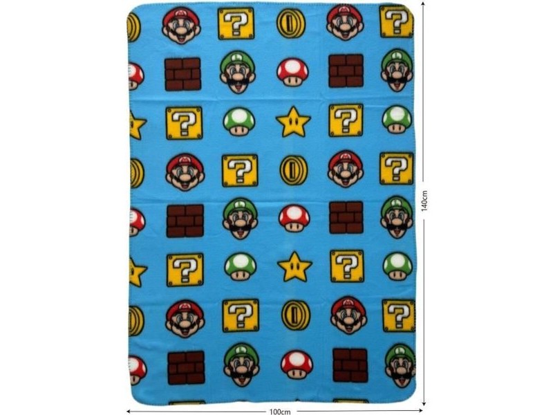 Одеяло Mario Bros Многоцветен Шотландски картини