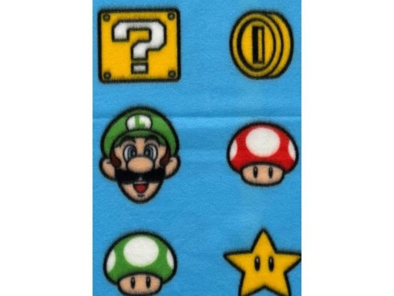 Одеяло Mario Bros Многоцветен Шотландски картини