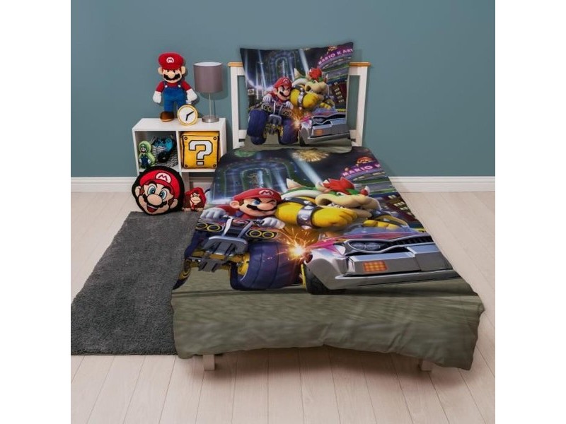 Комплект покривка за завивка Mario Bros 25 x 5 x 30 cm Многоцветен 140 легло 2 Части