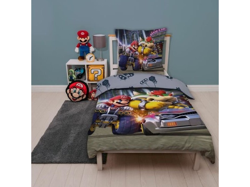 Комплект покривка за завивка Mario Bros 25 x 5 x 30 cm Многоцветен 140 легло 2 Части