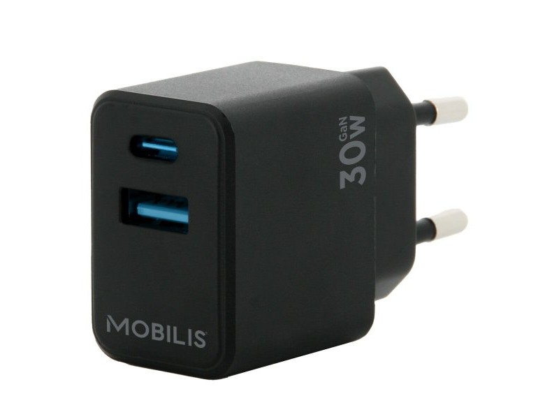 Преносимо зарядно устройство Mobilis 001362 Черен 30 W