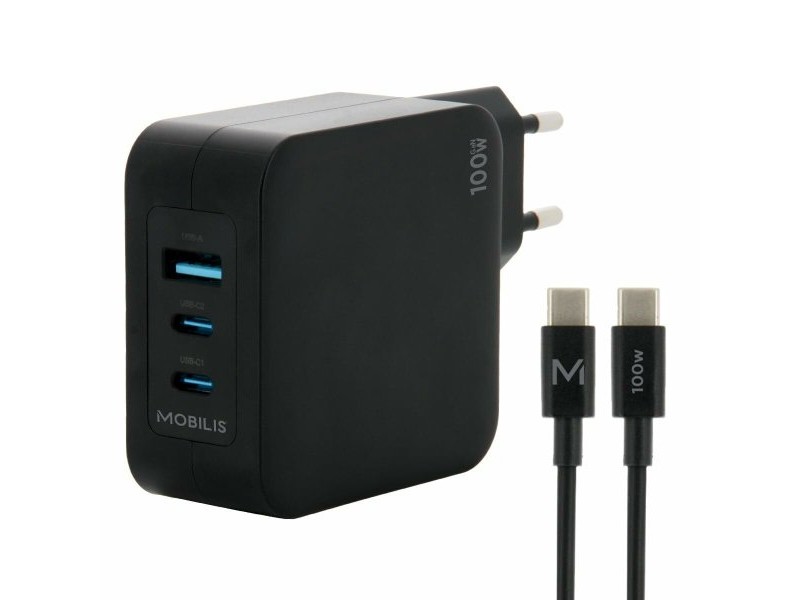 Преносимо зарядно устройство Mobilis 001365 Черен