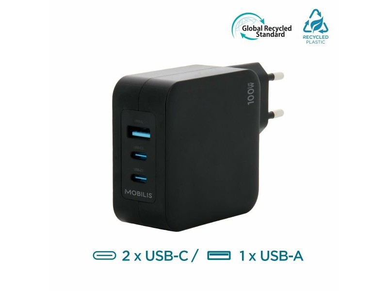 Преносимо зарядно устройство Mobilis 001365 Черен