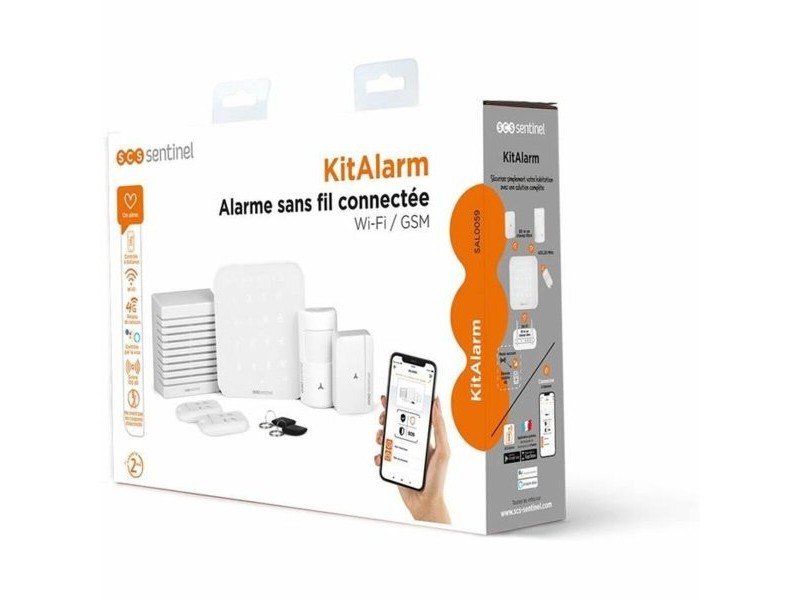 Алармена система SCS SENTINEL KitAlarm Wi-Fi 4G 8 Части Алармена система SCS SENTINEL KitAlarm Wi-Fi 4G 8 Части