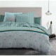 Комплект покривка за завивка HOME LINGE PASSION Бял Зелен Смарагдово Зелено Двойно легло 240 x 260 cm