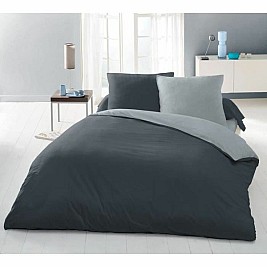 Комплект покривка за завивка Lovely Home Сив Двуцветен 220 x 240 cm