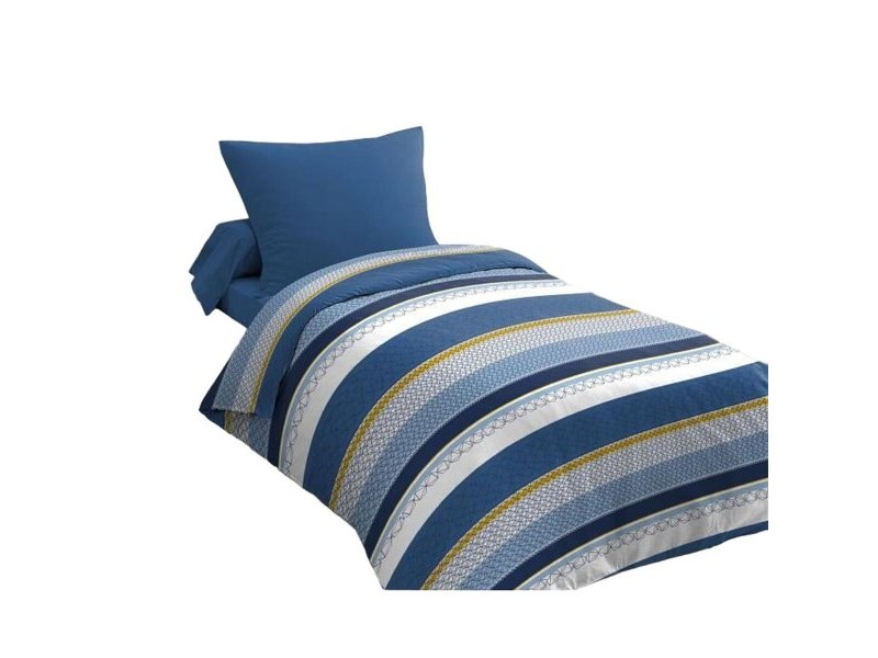 Комплект покривка за завивка HOME LINGE PASSION Син Бял 140 x 200 cm