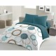 Комплект покривка за завивка HOME LINGE PASSION Зелен 220 x 240 cm Кръгове
