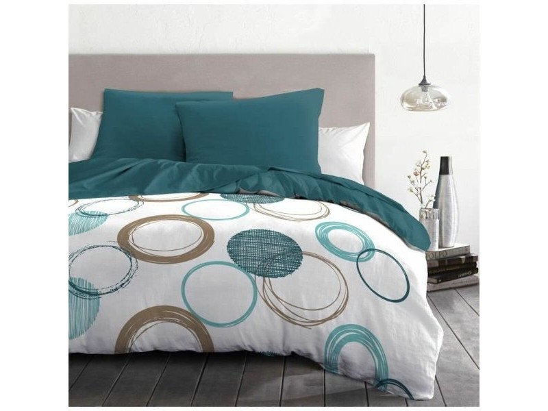 Комплект покривка за завивка HOME LINGE PASSION Зелен 220 x 240 cm Кръгове