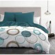 Комплект покривка за завивка HOME LINGE PASSION Зелен 220 x 240 cm Кръгове