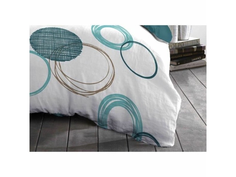 Комплект покривка за завивка HOME LINGE PASSION Зелен 220 x 240 cm Кръгове