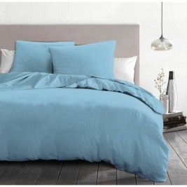 Комплект покривка за завивка HOME LINGE PASSION Небесно синьо 200 легло 3 Части